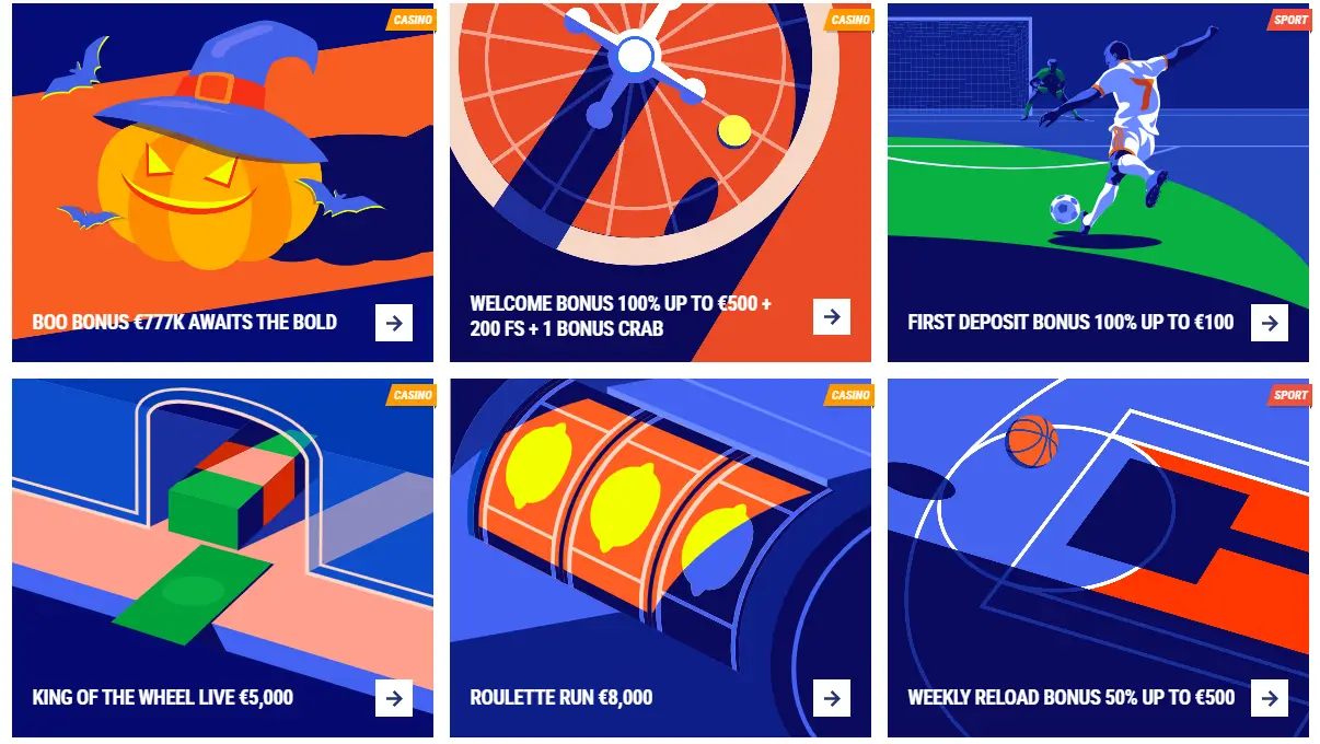 Offres de bonus et promotions sur TikiTaka Casino